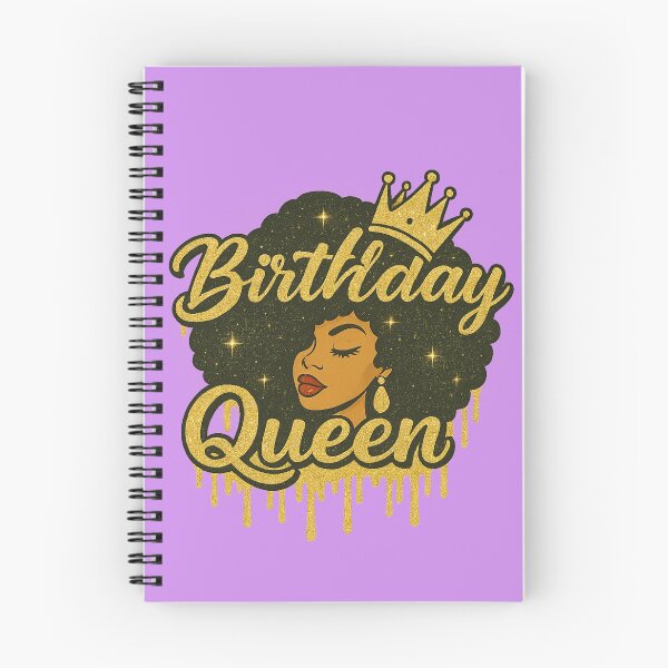 Item preview, "Birthday Queen" Afro Woman Gold Crown designed and sold by Ms.Ranty.