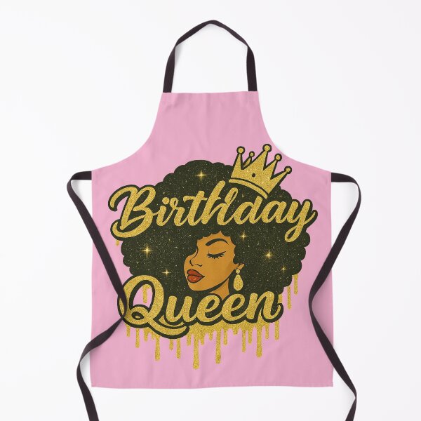 Item preview, "Birthday Queen" Afro Woman Gold Crown designed and sold by Ms.Ranty.