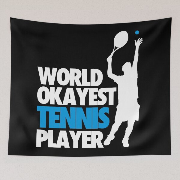 Item preview, World Okayest - Funny Tennis Player Design designed and sold by miaa-artistshop.