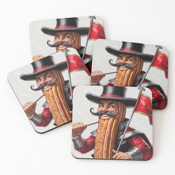 Item preview, Spanish Churros Matador – The Brave Sweet Fighter – Cute Tough Dessert – Funny Sweet Fighter – Sketchy Cartoon with White Background designed and sold by Blueangelgal.