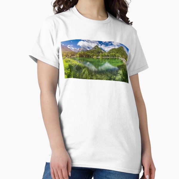 Item preview, Jasna lake with beautiful mountains. Nature scenery in Triglav national park. Location: Triglav national park. Kranjska Gora, Slovenia, Europe. Mountain lake Jasna in Krajsnka Gora, Slovenia.  designed and sold by Framed Horizons.