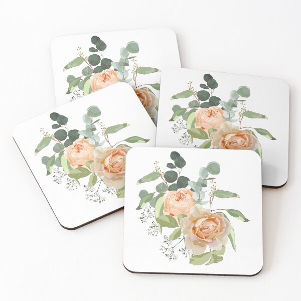 Item preview, Roses and eucalyptus bouquet. designed and sold by MatyKotiv.