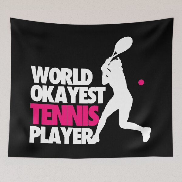 Item preview, World Okayest - Funny Tennis Player Design designed and sold by miaa-artistshop.