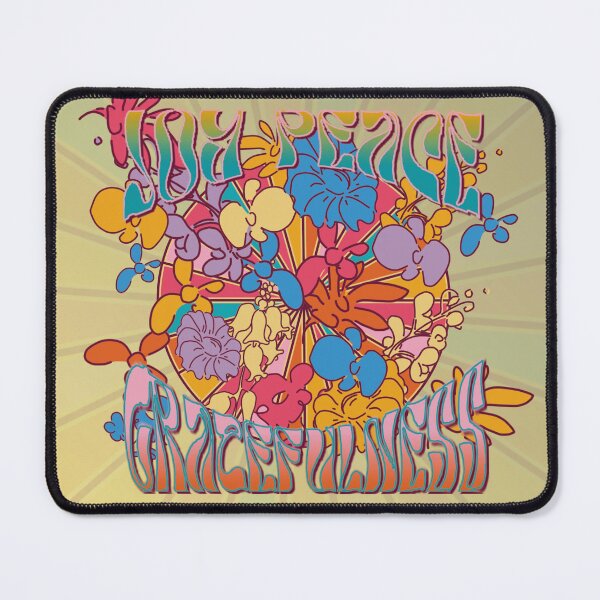 Item preview, Rewarding Flowers: Joy, Peace, Gratefulness, Sixties Hippies designed and sold by JoseYeste.