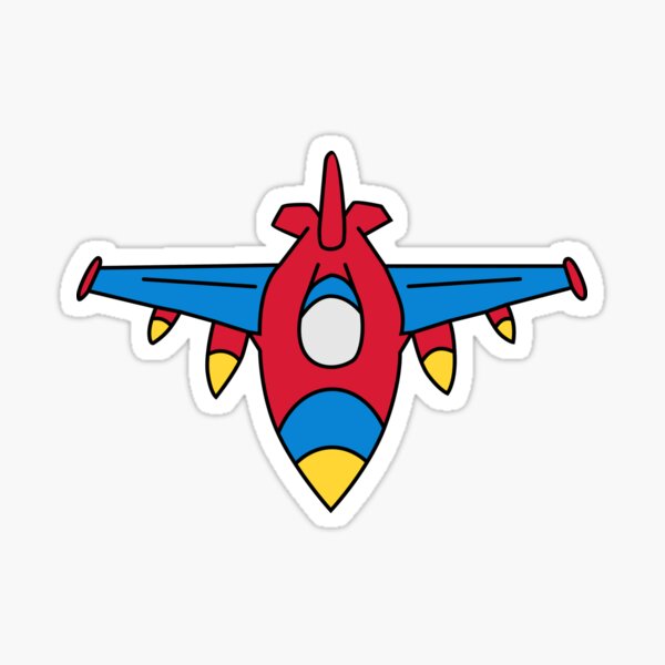 Item preview, Fighter plane doodle B - sticker designed and sold by 54 Design.