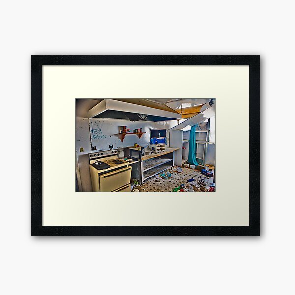 Teds Kitchen Framed Art Print