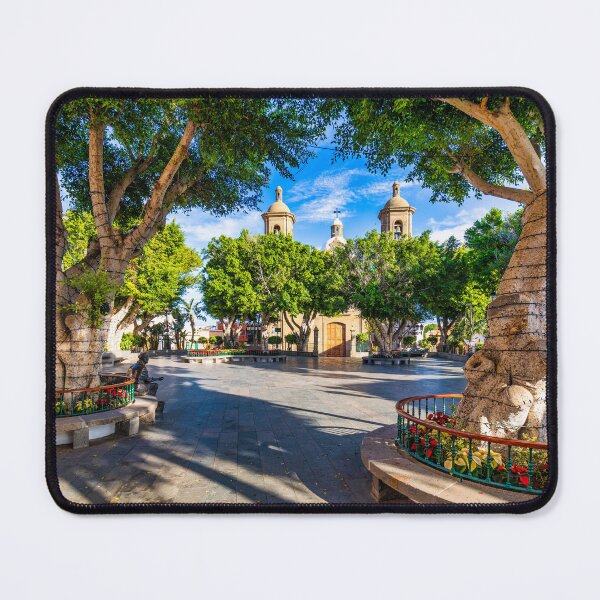 Item preview, Aguimes town in Gran Canaria, Canary Islands, Spain. Historic centre of Aguimes (Gran Canaria). Typical traditional street of the Canary Islands. Colourful town of Aguimes, Gran Canaria, Spain. designed and sold by Framed Horizons.