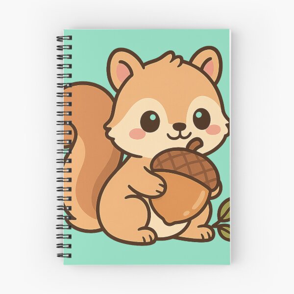 Item preview, Cute Squirrel with Acorn – Kawaii Forest Treat designed and sold by neopeIina.