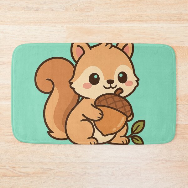 Item preview, Cute Squirrel with Acorn – Kawaii Forest Treat designed and sold by neopeIina.