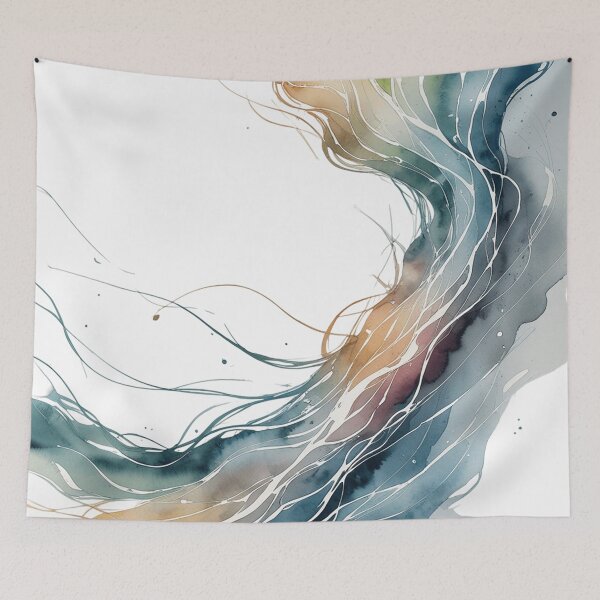 Item preview, “Watercolor Flowing Energy” designed and sold by AIDreamCraft10.