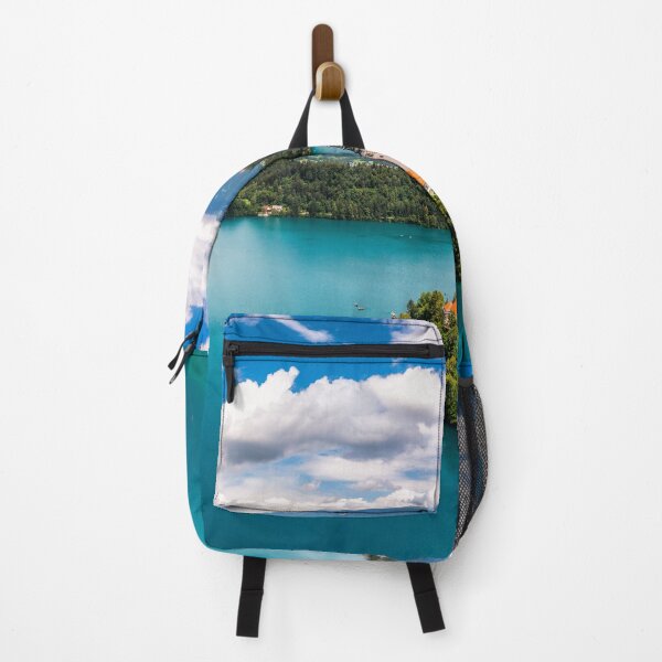 Item preview, Lake Bled in Slovenia. Beautiful mountains and Bled lake with small Pilgrimage Church. Bled lake and island with Pilgrimage Church of the Assumption of Maria. Bled, Slovenia, Europe. designed and sold by Framed Horizons.
