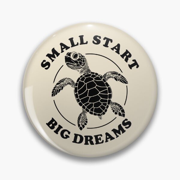 Item preview, Small Start Big Dreams - Baby Turtle Inspirational Quote designed and sold by TMBTM.