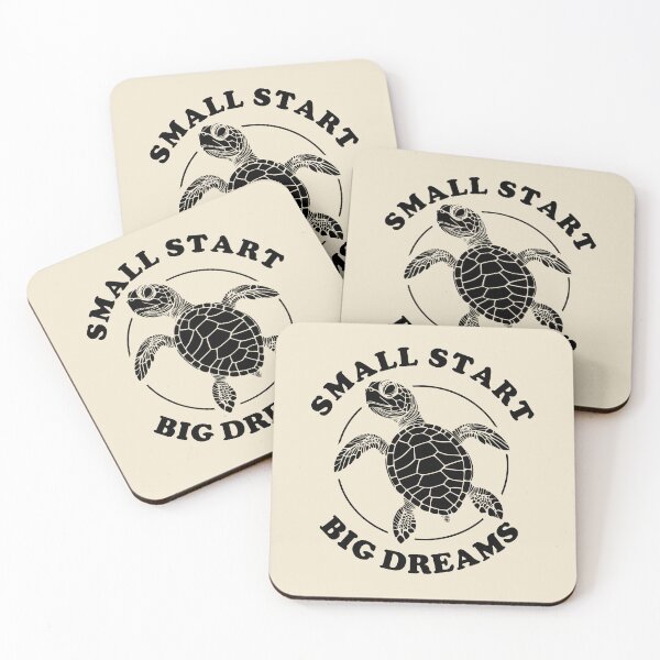 Item preview, Small Start Big Dreams - Baby Turtle Inspirational Quote designed and sold by TMBTM.