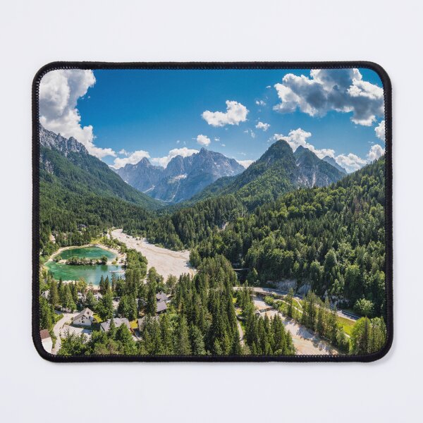 Item preview, Jasna lake with beautiful mountains. Nature scenery in Triglav national park. Location: Triglav national park. Kranjska Gora, Slovenia, Europe. Mountain lake Jasna in Krajsnka Gora, Slovenia. designed and sold by Framed Horizons.