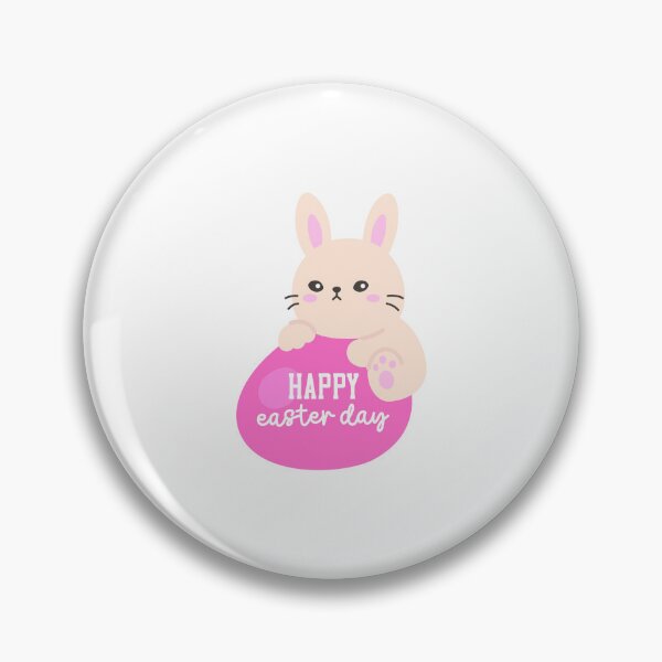 Item preview, appy Easter Day Bunny Sticker – Pink Edition designed and sold by BubiStudio.
