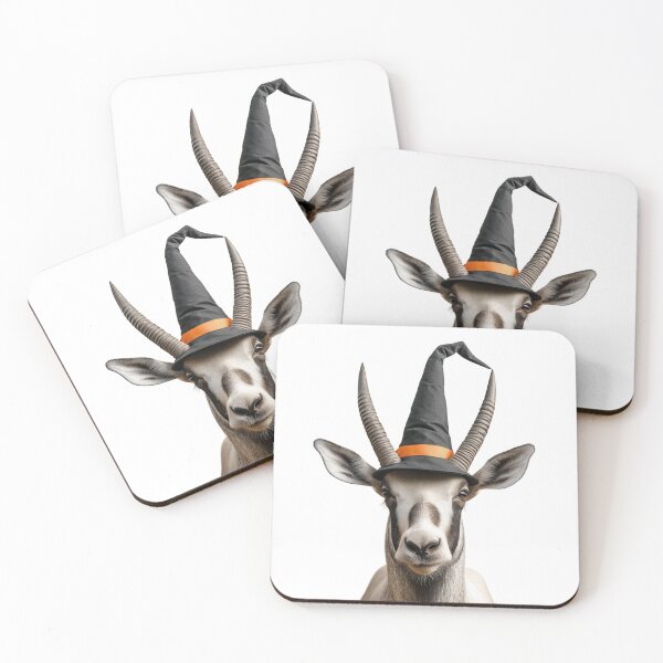 Item preview, Oryx Wearing Halloween Witch Hat designed and sold by LazyOwlStore.