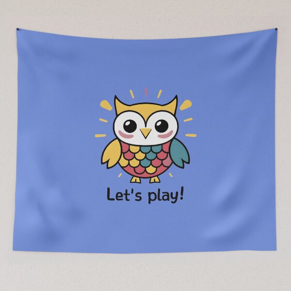 Item preview, Playful Owl designed and sold by ArunDandiboina.