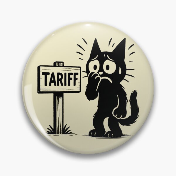 Item preview, Tariff Anxiety: Sad Cat Cartoon designed and sold by zzz888.