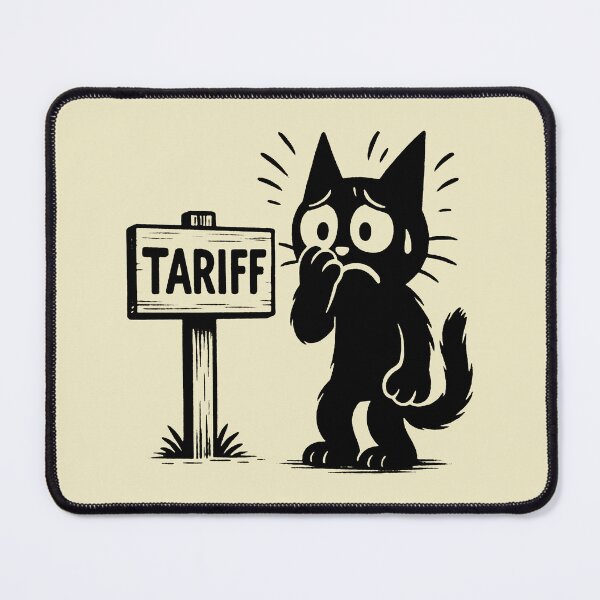 Item preview, Tariff Anxiety: Sad Cat Cartoon designed and sold by zzz888.