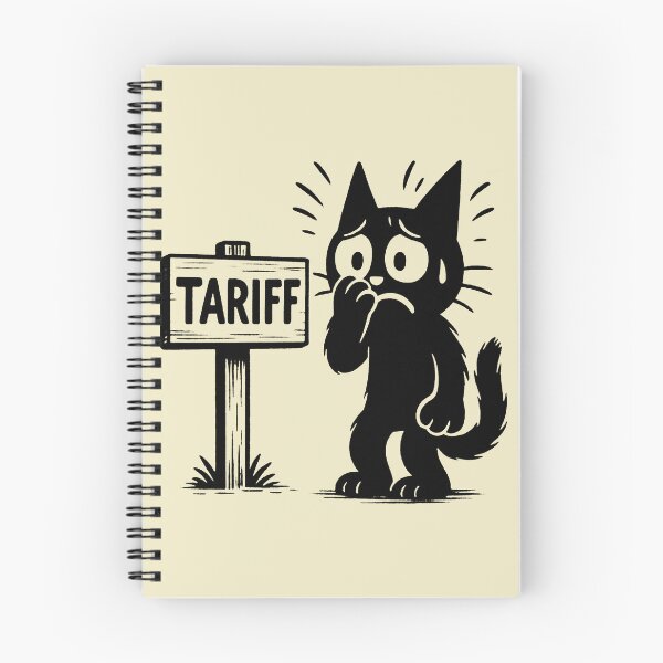 Item preview, Tariff Anxiety: Sad Cat Cartoon designed and sold by zzz888.