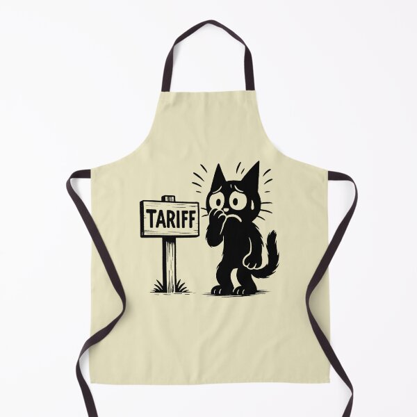 Item preview, Tariff Anxiety: Sad Cat Cartoon designed and sold by zzz888.