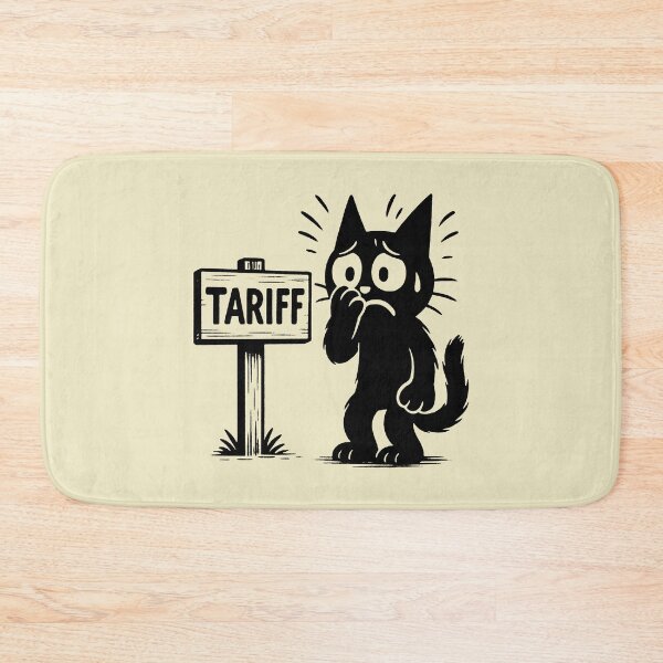 Item preview, Tariff Anxiety: Sad Cat Cartoon designed and sold by zzz888.
