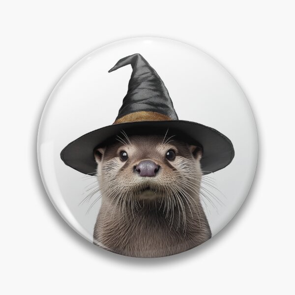 Item preview, Otter Wearing Halloween Witch Hat designed and sold by LazyOwlStore.