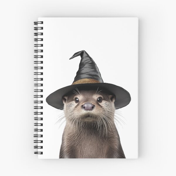 Item preview, Otter Wearing Halloween Witch Hat designed and sold by LazyOwlStore.