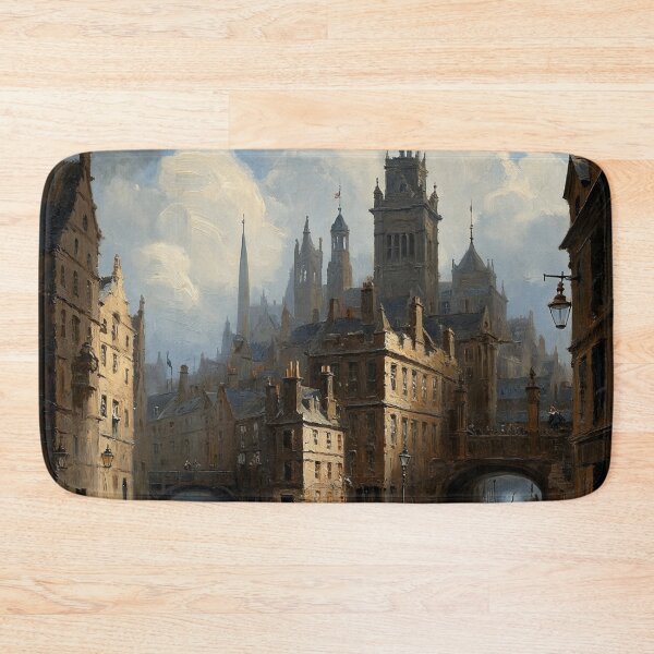 Item preview,  Medieval city streets painting art designed and sold by Vintage Designs +.