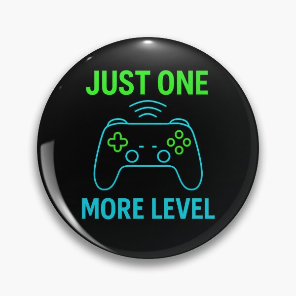 Item preview, Just One More Level – Neon Gamer Controller Art designed and sold by Bratak.