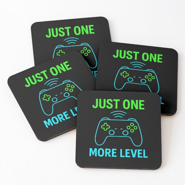 Item preview, Just One More Level – Neon Gamer Controller Art designed and sold by Bratak.