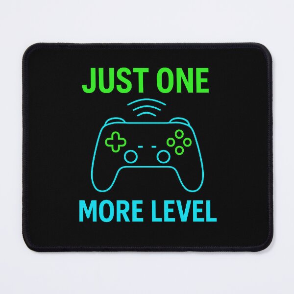 Item preview, Just One More Level – Neon Gamer Controller Art designed and sold by Bratak.