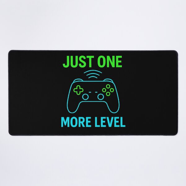 Item preview, Just One More Level – Neon Gamer Controller Art designed and sold by Bratak.