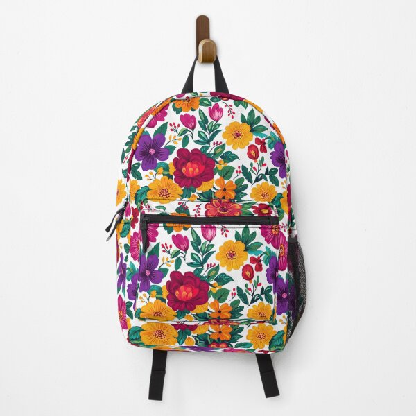 Item preview, White of Mexican folklore blooms designed and sold by FK-UK.