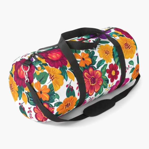 Item preview, White of Mexican folklore blooms designed and sold by FK-UK.