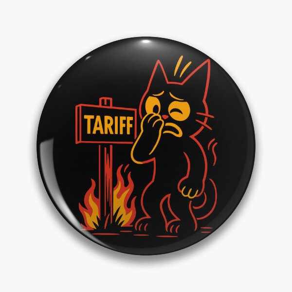 Item preview, Tariff Inferno: Distressed Cat Cartoon designed and sold by zzz888.