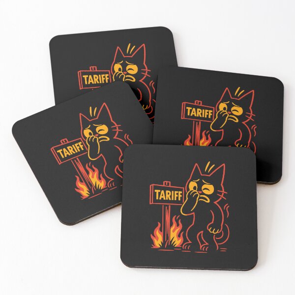 Item preview, Tariff Inferno: Distressed Cat Cartoon designed and sold by zzz888.
