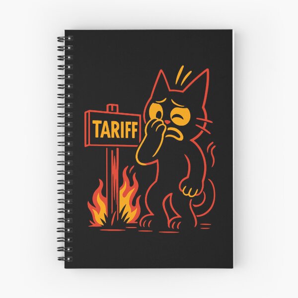 Item preview, Tariff Inferno: Distressed Cat Cartoon designed and sold by zzz888.