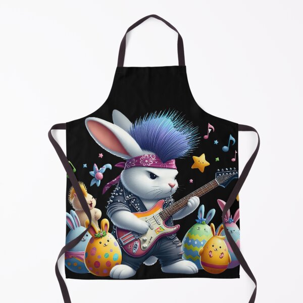 Item preview, PUNK Bunny, playing electronic guitar - Easter Edition designed and sold by RWT-Design.