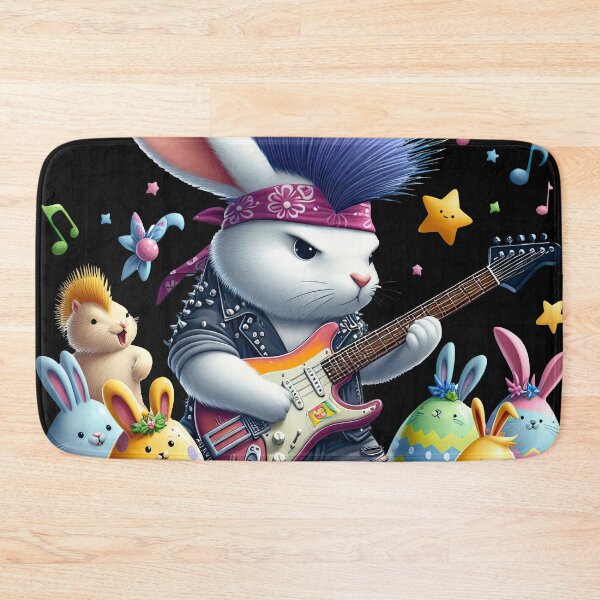 Item preview, PUNK Bunny, playing electronic guitar - Easter Edition designed and sold by RWT-Design.