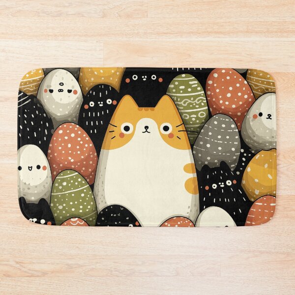 Item preview, Eggstra Cute Easter Cat designed and sold by Bearabilia.