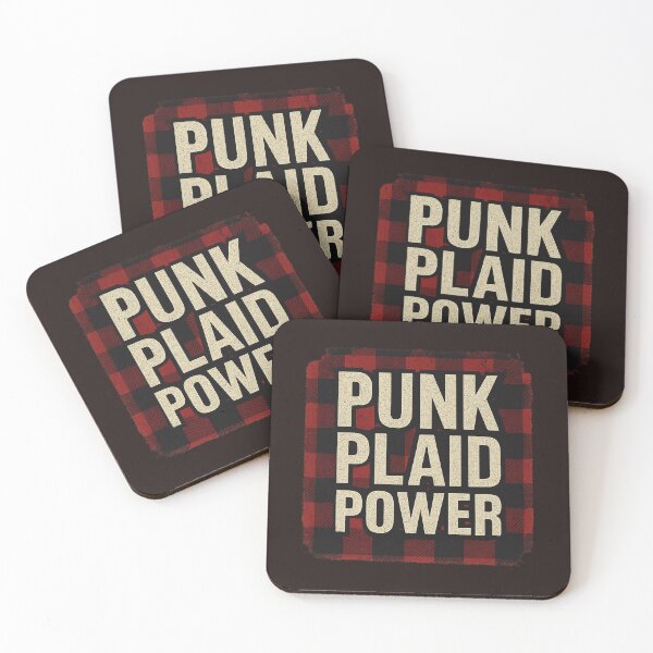 Item preview, Punk Plaid Power – Grunge Red & Black Distressed Design designed and sold by Bratak.