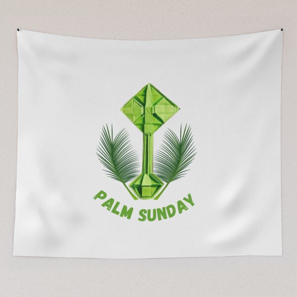 Item preview, Palm Sunday, palm, leaves, cross, green  designed and sold by B-M-Store.