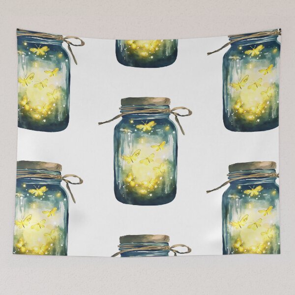 Item preview, Fairycore Aesthetic: Magical Jar of Fireflies designed and sold by bapupa.