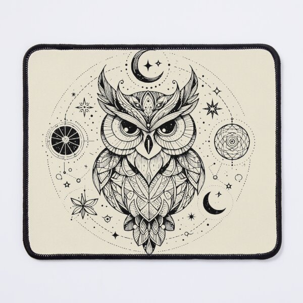 Item preview, Mystical Owl – Celestial Wisdom in Flight designed and sold by Roberta Calabrese.