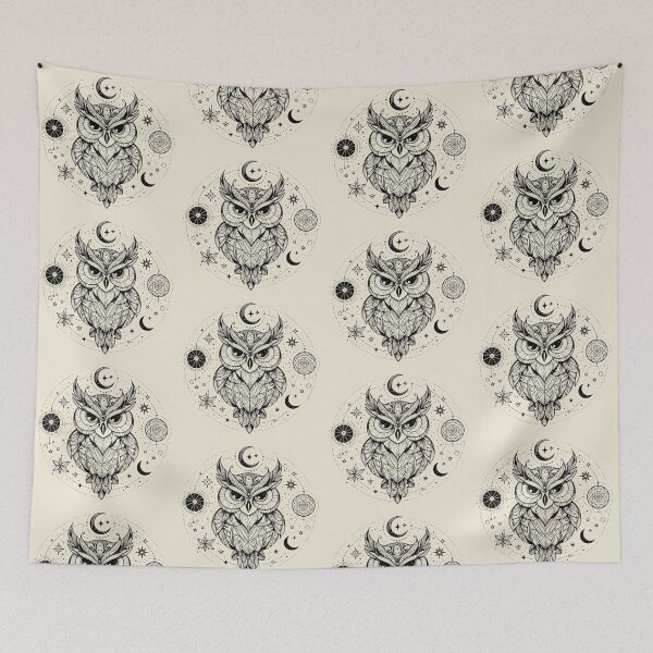 Item preview, Mystical Owl – Celestial Wisdom in Flight designed and sold by Roberta Calabrese.