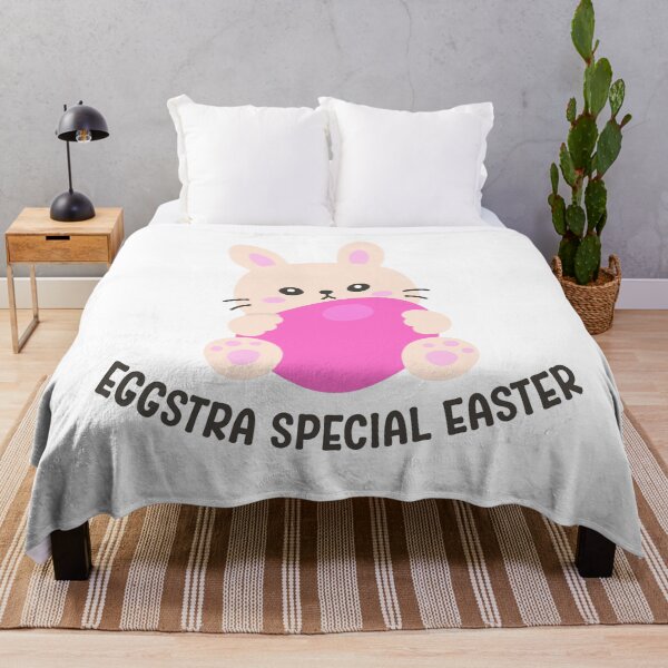 Item preview, Adorable Bunny Hugging Pink Egg with “You’re Eggstra Special” – Cute Punny Easter Sticker designed and sold by BubiStudio.
