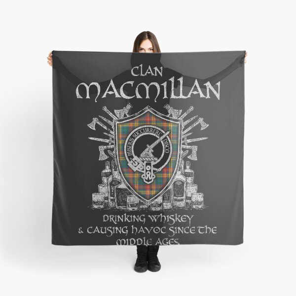 Item preview, Clan MacMillan 2 drinking whiskey and causing havoc heritage crest tartan plaid designed and sold by Clan1093.