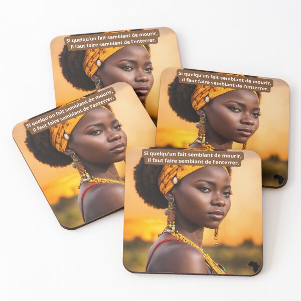 Item preview, Proverb: If someone pretends to die, you should pretend to bury him. designed and sold by AFRICA M.