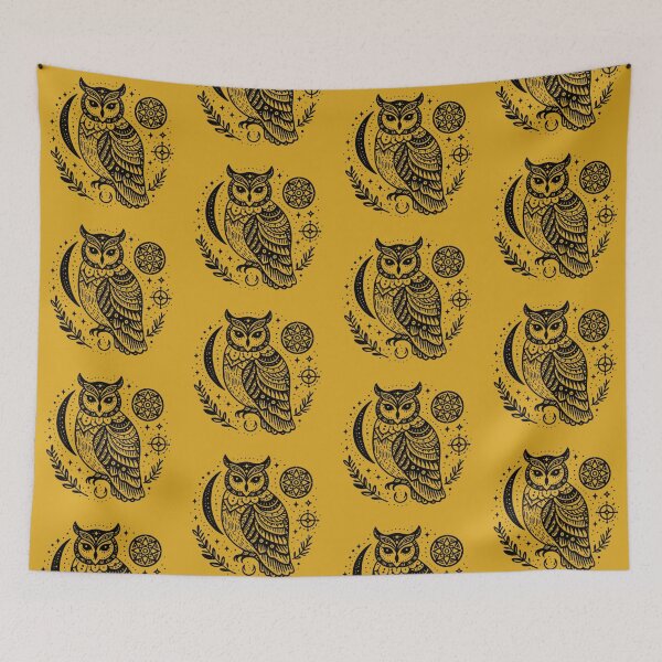 Item preview, Mystical Owl – Celestial Wisdom in Flight designed and sold by Roberta Calabrese.